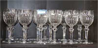 Thirteen Waterford Crystal Wine Glasses