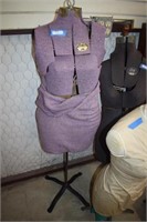 Vtg Acme Dress Form on Iron Stand