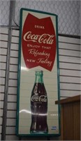 1960's Vtg Metal Coca Cola Advertising Sign