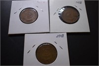 1864, 65, 67 Two-Cent Piece Coins