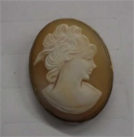 Cameo Pendant Brooch Combo in Sterling Silver