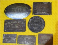 Collection of 7 various metal