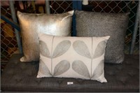 Collection of 3 as new cushions,