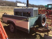 LINCOLN WELDER AND FORD PU BED TRAILER