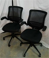 2 Matching Black Office Chairs T2C