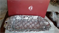 Arthur Court Aluminum  Serving Tray & Dish