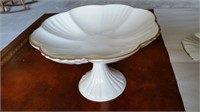 Lenox Gold Rimmed Pedestal Dish