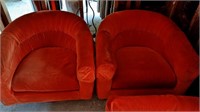 (2) Vintage Metropolitan Swivel Chairs