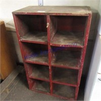 Wood cubby cabinet