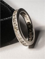 Tiffany & Co. Platinum and Diamond Band Ring