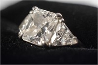 Ladies Plat. 2.64 carat Princess Cut Diamond Ring
