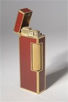 Vintage Dunhill Red Lacquer Cigarette Lighter
