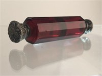 Rare Ruby Red Double Ended Antique Perfume Bottle