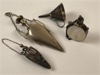 Set of 3 Chatelaine Tear Catcher Pendant Vessels