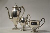 Gorgeous 3 piece Sterling Silver Tea Set