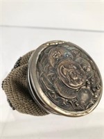 Antique Beaded Silver Tam 'O Shanter Coin Purse