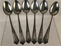 Lot of 6 Sterling Silver Matching Teaspoons