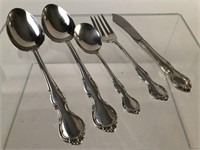 Lot of 5 Sterling Flatware Alvin Serving Pieces