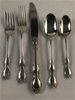Sterling Silver Flatware 5pc. Place Setting for 12