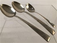Lot of 3 Sterling Serving Spoons Towle "Óld Lace''