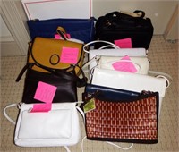 (12) Ladies designer handbags: The Sak,