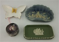 (4) Dresser trays: early 20th Century stone