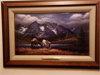“For Purple Mountain Majesties” framed