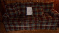 Hickory Chair Co. plaid upholstered three