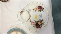 Country Rose Sandwich Plate and Cup