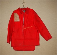 Vintage Red Rain Hunting Coat Jacket Lg