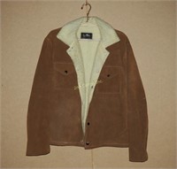 Vintage Joo Kay Suede Faux Sheepskin Jacket Sz 42