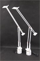Pair Richard Sapper  Artemidi Tizio 35 Swing Lamps