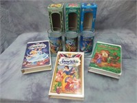 Disney Collector Glasses and Videos