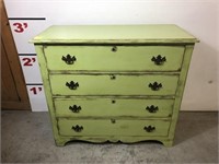 (4) Drawer Distressed Chest w/ Pegged Drawers
