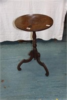 Regency mahogany wine or candle table.
