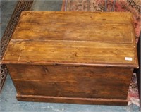 Victorian pine blanket chest.