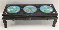 Chinese Lacquer & Cloisonne Decorated Coffee Table