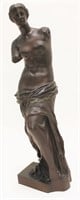 19c Musee de Louvre Bronze Sculpture Venus de Milo