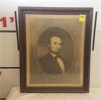 ABRAHAM LINCOLN PRINT SIGNED