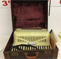 Video Accordion in Case, Case Heavily Worn