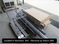 LOT, METRO RACK SHELVES & PARTS ON THIS PALLET