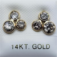 $2700 14K  Diamond(J-K, I, 1.7ct) Earrings