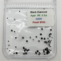 $500  Assorted Black Diamonds(0.5ct)