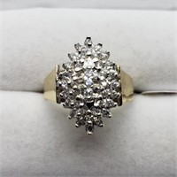 $3600 14K  Diamond(0.6ct) 4.37 Grams Estate Ring