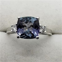 $4800 14K  Tanzanite(2.44ct) Diamond(0.25ct) Ring