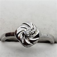 $300 Silver Diamond(H, SI, 0.1ct) Ring