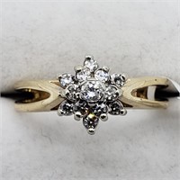 $2400 14K  Diamond(0.2ct) 3.25 Grams Estate Ring