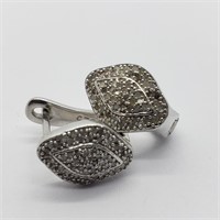 $600 Silver Diamond(K-L, I, 0.50ct) Earrings