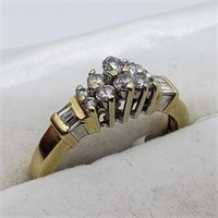 $3000 14K  Diamond(0.36ct) 5.50 Grams Estate Ring