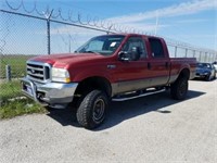 2002 Red Ford F35 40T2110 1001